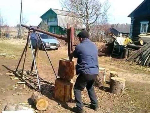 Дровокол своими руками - инструкция по изготовлению колуна для дров с фото и видео