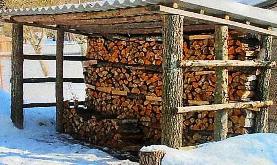 (дровяник, дачи, своими, руками, чертежи) Дровяник для дачи своими руками: чертежи и пошаговая инструкция
