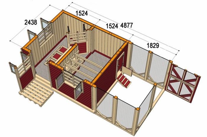 Курятник своими руками на 10 и на 20 кур - чертежи, инструкция