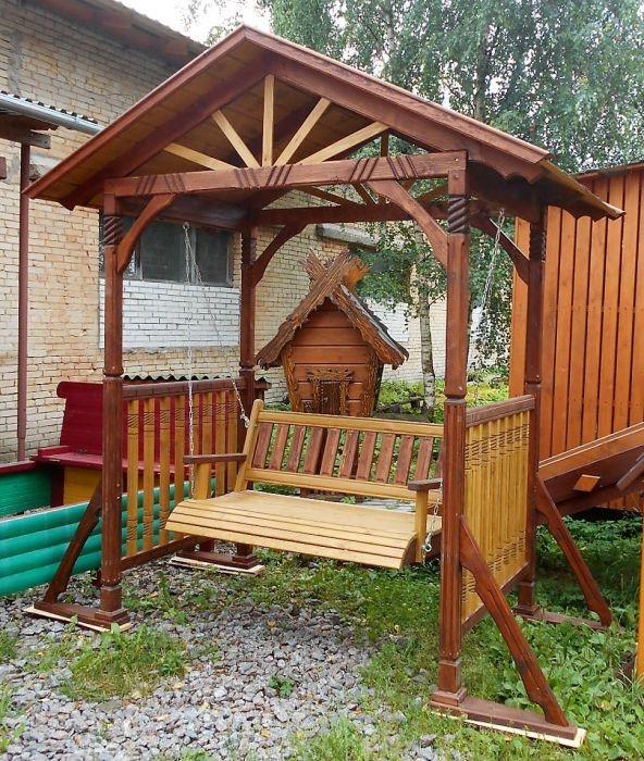Детские качели своими руками: из дерева, из металла