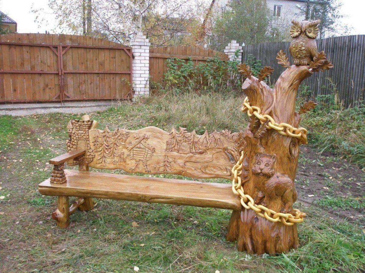 (садовая, скамейка, дерева, спинкой) Садовая скамейка из дерева со спинкой своими руками: чертежи, размеры