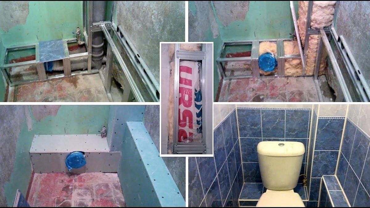 (закрыть, трубы, туалете, обзор, вариантов, пошаговая) Как закрыть трубы в туалете: обзор вариантов и пошаговая инструкция
