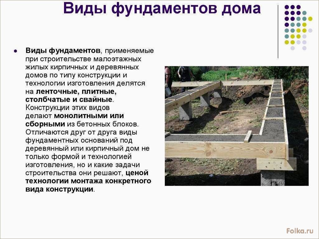 (виды, классификация, фундаментов) Виды и классификация фундаментов: все, что нужно знать