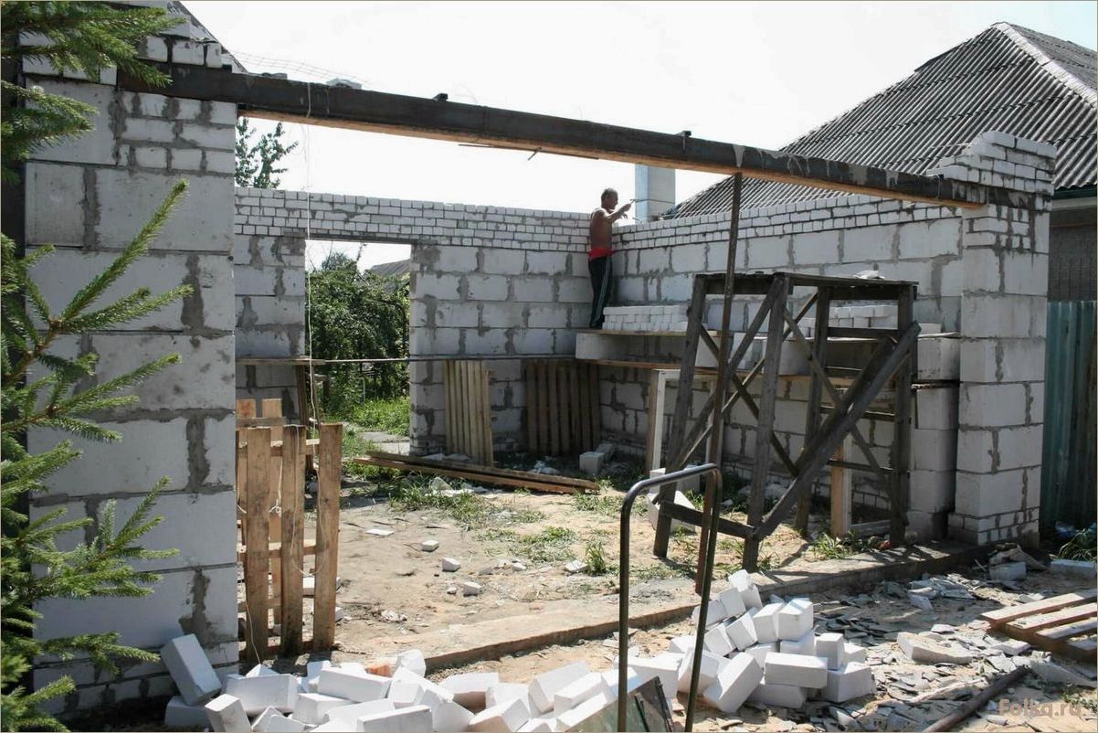 Строительство гаража из газобетона самостоятельно