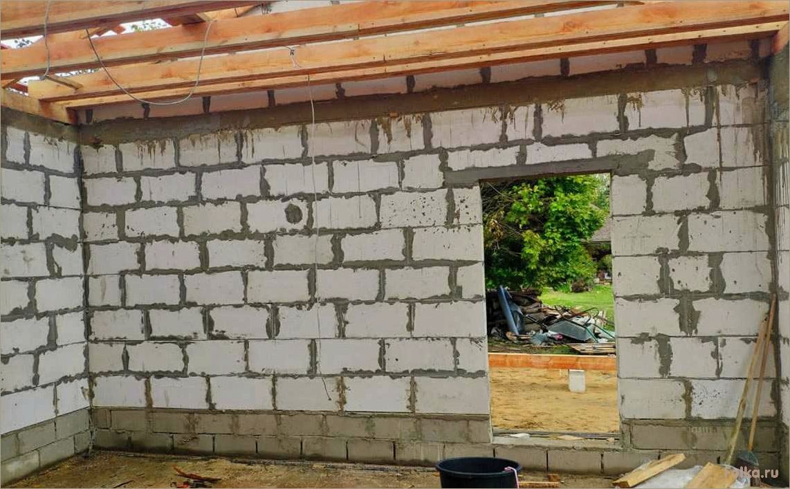 Строительство гаража из газобетона самостоятельно